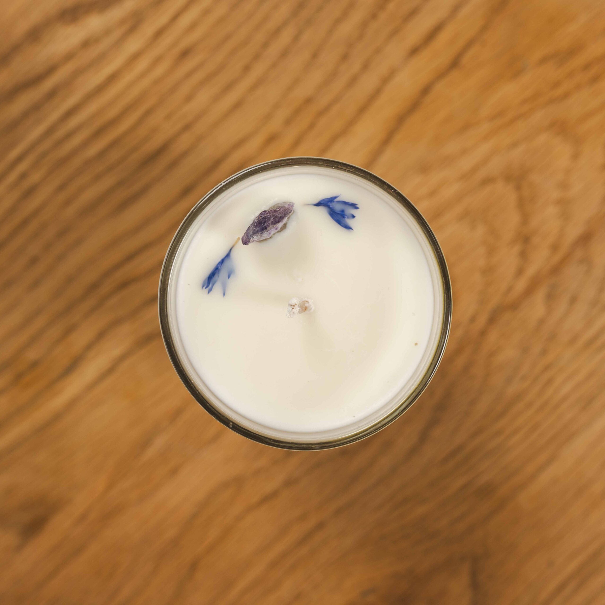 Crystal & Botanical Ritual Spell Candle